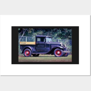 Antique 1930s Era American Pickup Truck Posters and Art